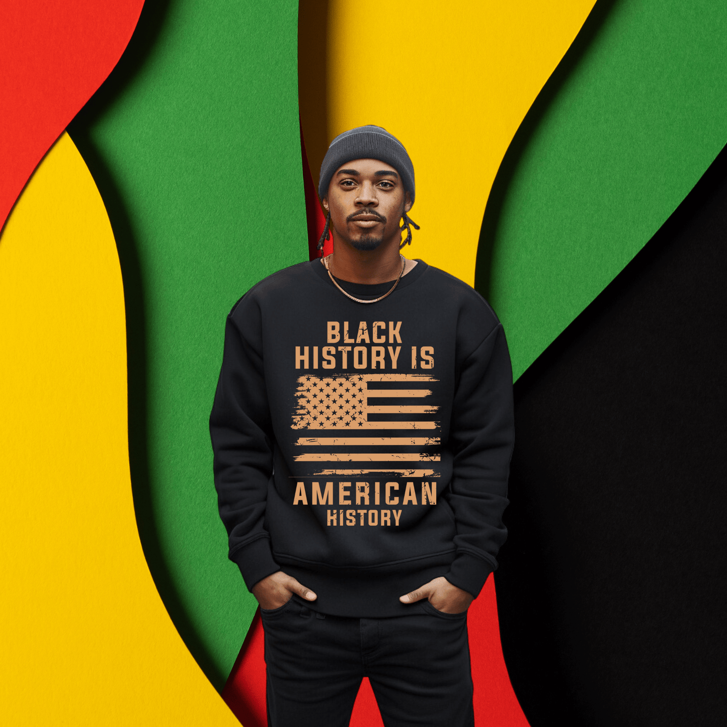 Black History is American History Hoodies - Stay Up Pray Up