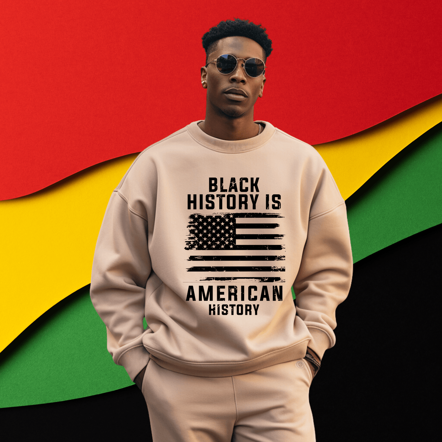 Black History is American History Hoodies - Stay Up Pray Up