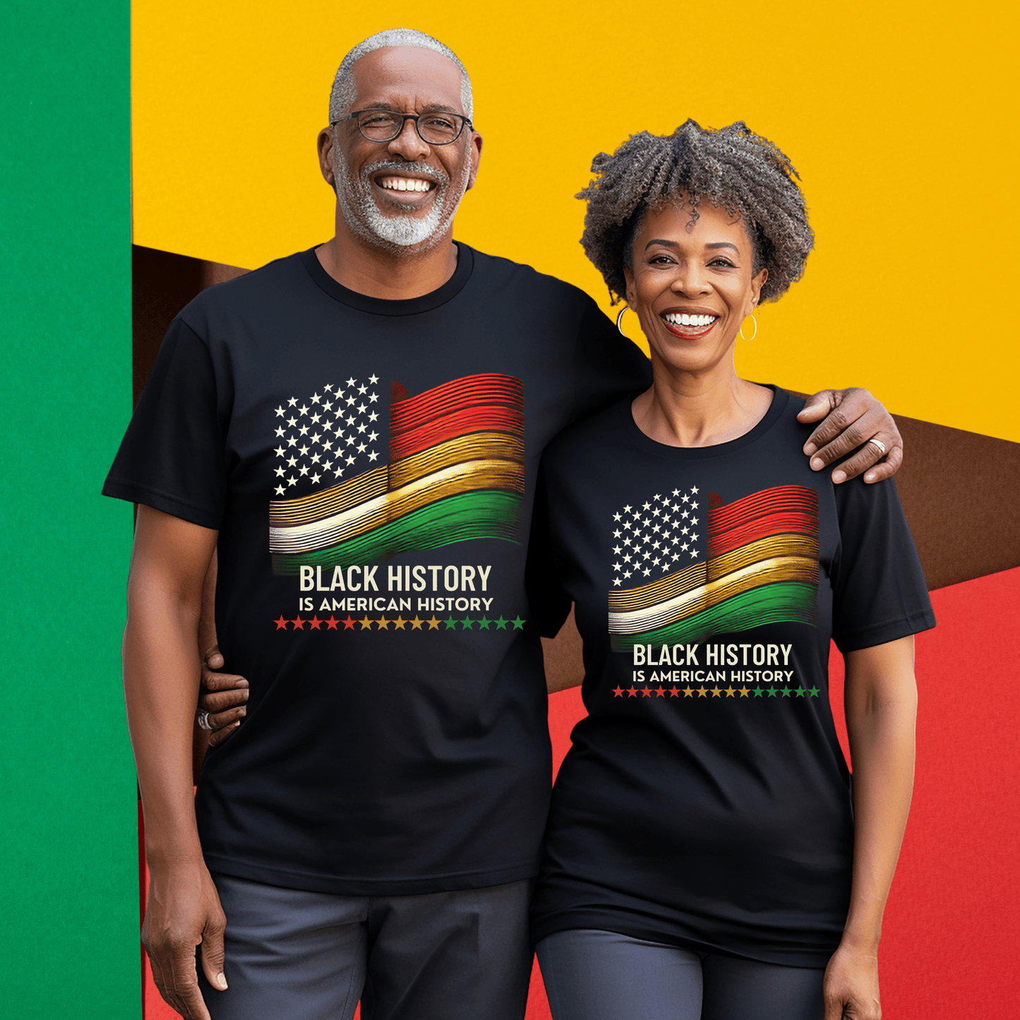 Unite Black History and American History Hoodies - Stay Up Pray Up