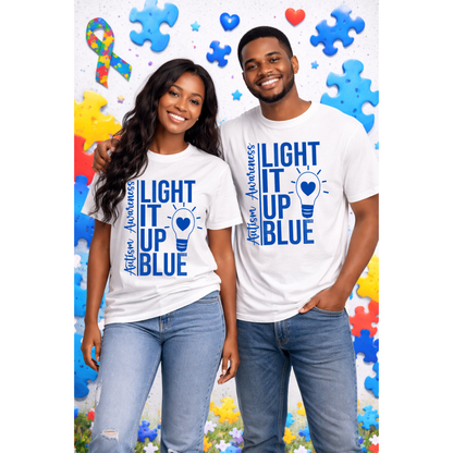 Light It Up Blue Autism Awareness T-Shirt