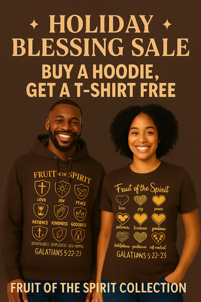 Fruit of the Spirit Premium Matching Tee (Buy Hoodie, Get Tee 50% Off!)