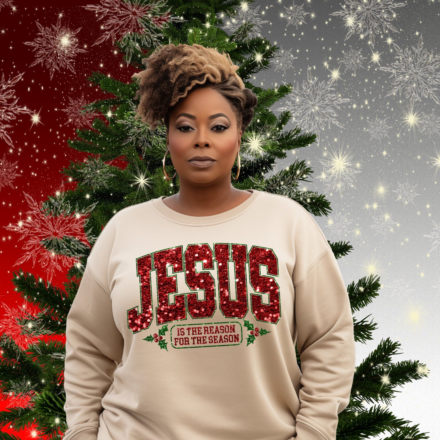 Jesus Is the Reason for the Season Sweatshirt and Hoodie - Stay Up Pray Up