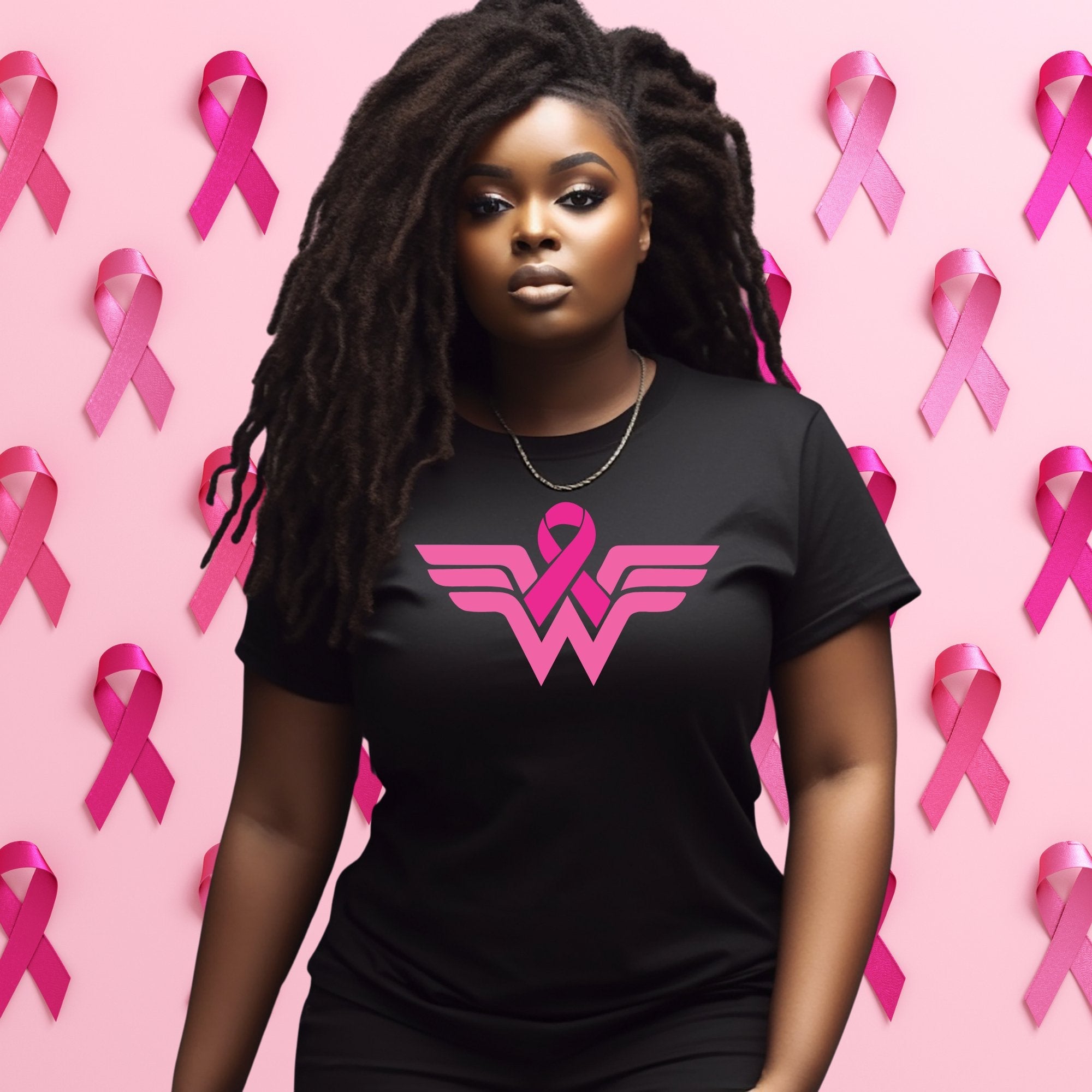 Wonder Woman Breast Cancer Awareness T Shirt